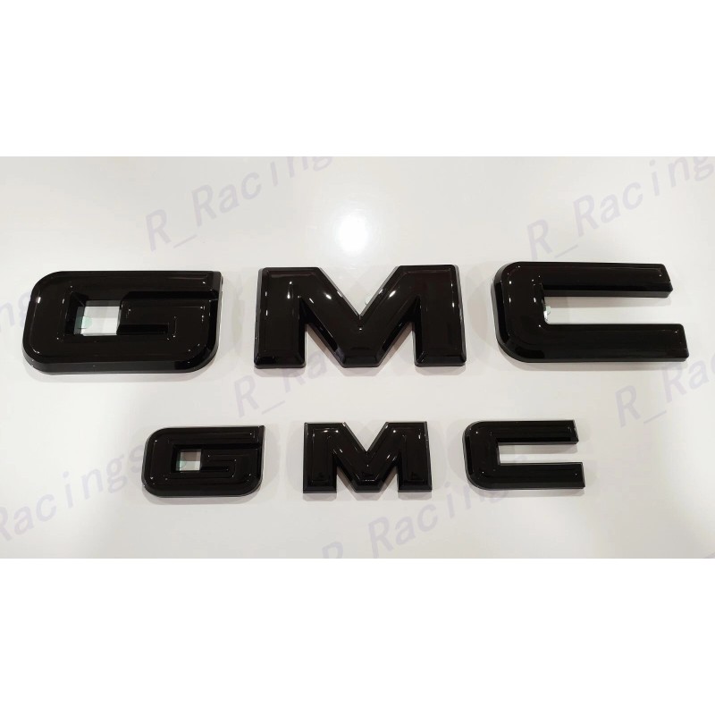 Auto OVERLAY Front & Rear Gloss Black Emblem Overlay Fit