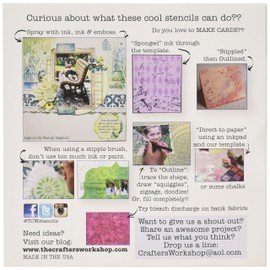 CRAFTERS WORKSHOP Bible Journaling Stencil - Butterfly Collage (6" X 6")