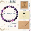 WATINC Constellation Zodiac Bracelet Taurus Birthday Gifts for Women, Purple