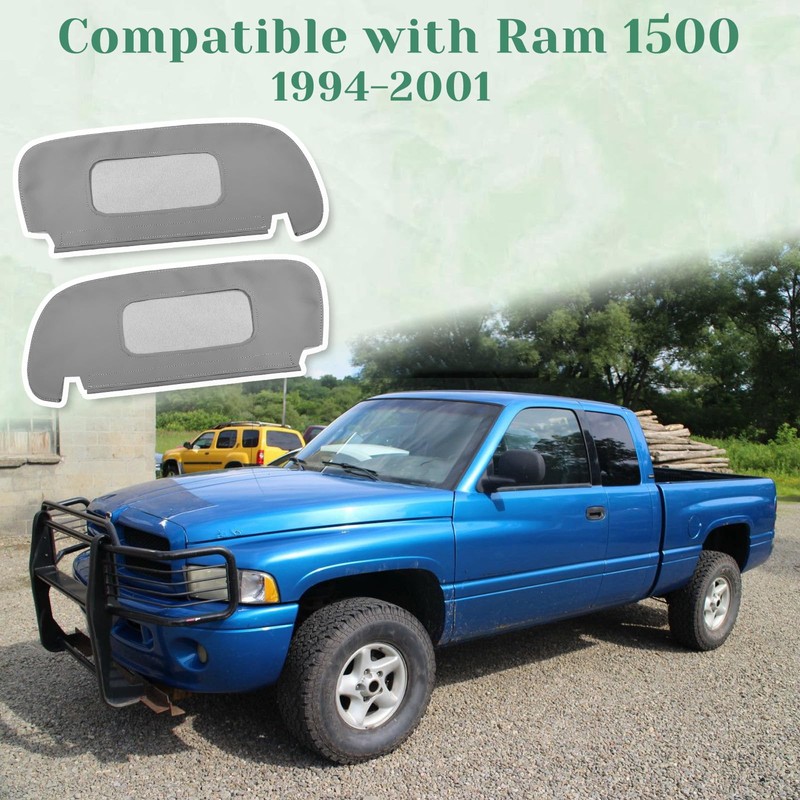VKGUG 2PCS Sun Visor Cover Protector Compatible with Dodge Ram