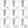 Foneso 9 Fineliner Pens, Waterproof Pigment Liner Set (8 Line