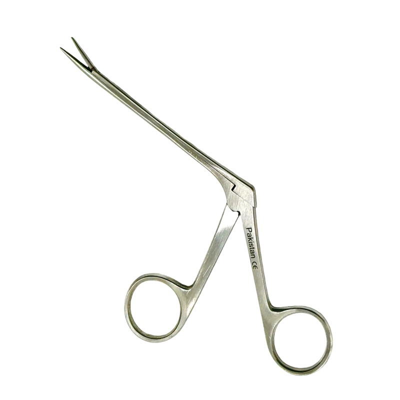 Set of 2 Alligator Forceps Serrated Tips Long Neck Size