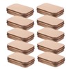 CIYODO 10pcs Storage Tin Box Candy Jars with Lids Mini
