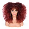 ISAMY Parrucca lunga e riccia per donne di colore, con