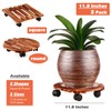 5 Pack Plant Caddy with Wheels Heavy Duty 11.8 Inch