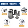 #10-32 100PCS SAE Rivet Nut Ass 304 Stainless Steel Flat