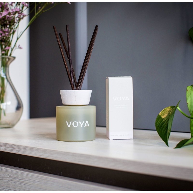 VOYA Lavender, Rose and Camomile Reed Diffuser Oil Refill, 100ml