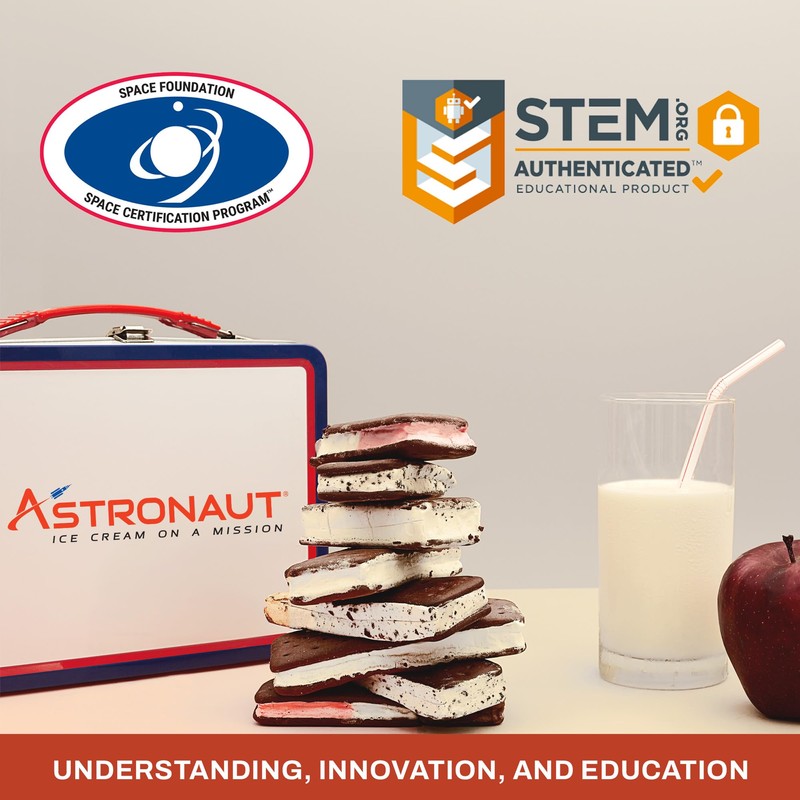 Astronaut Foods Freeze-Dried Ice Cream Sandwich, NASA Space Dessert, Cookies