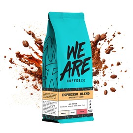 Coffee Ground, 227g Bag Espresso Blend Ground Coffee, 100% Arabica & Robusta, Medium Roast Speciality (We Are Coffee Co)