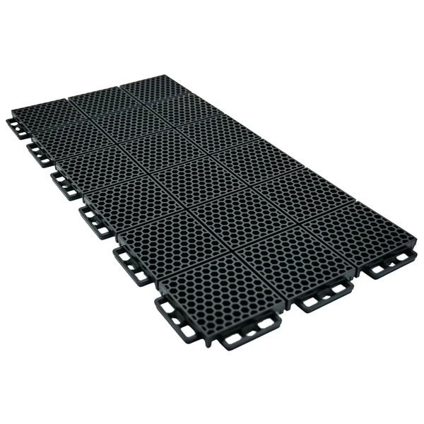Caliber ProTech Garage Flooring Tiles, 9” x 18” Interlocking Tiles,
