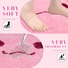 NIGOWAYS Toilet Rug - Pink Axolotl Rugs U Shaped Washable,Soft