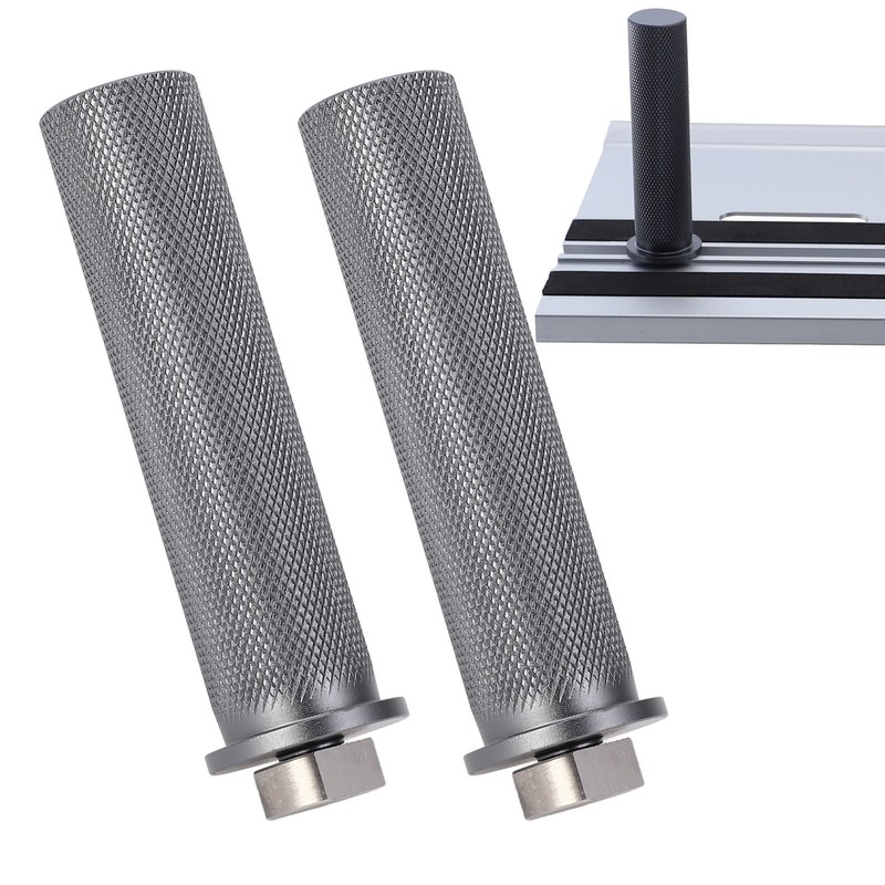 2PCS 20mm Bench Dogs Guide Rail Sliding Slot Stop Aluminum