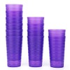 KX-WARE Mixed Drinkware 22-ounce Plastic Tumblers/Drinking Glasses/Party Cups/Iced Tea Glasses