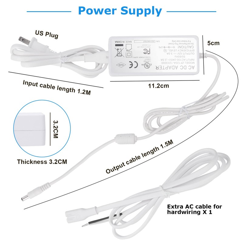 Litever Kitchen Under Cabinet LED Lighting Kit, Super Bright, 6