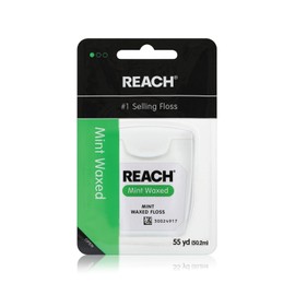 Reach Waxed Dental Floss, Mint, Plaque Remover For Teeth, Shred Resist