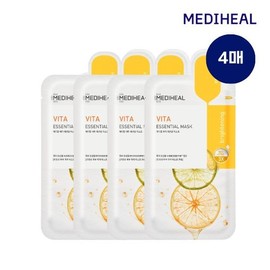 Mediheal Vita Essential Mask 4 sheets + 4 sheets (Total 8 sheets) / 메디힐 비타 에센셜 마스크 4매+4매 (총 8매)