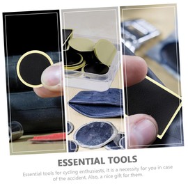 Kisangel 2sets Multi-function Bike Tire Repair Kit Tire Pry Bars for Easy Puncture Fixing Essential Cycling Tool for Outdoor Maintenance and Emergency Repairs