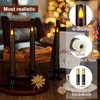 IMAGE Upgraded Flameless Taper Candles, 6-Pack Remote Control Timer Flickering