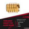 E-Z LOK Knife Threaded Insert for Hard-Wood, Brass Thread Inserts