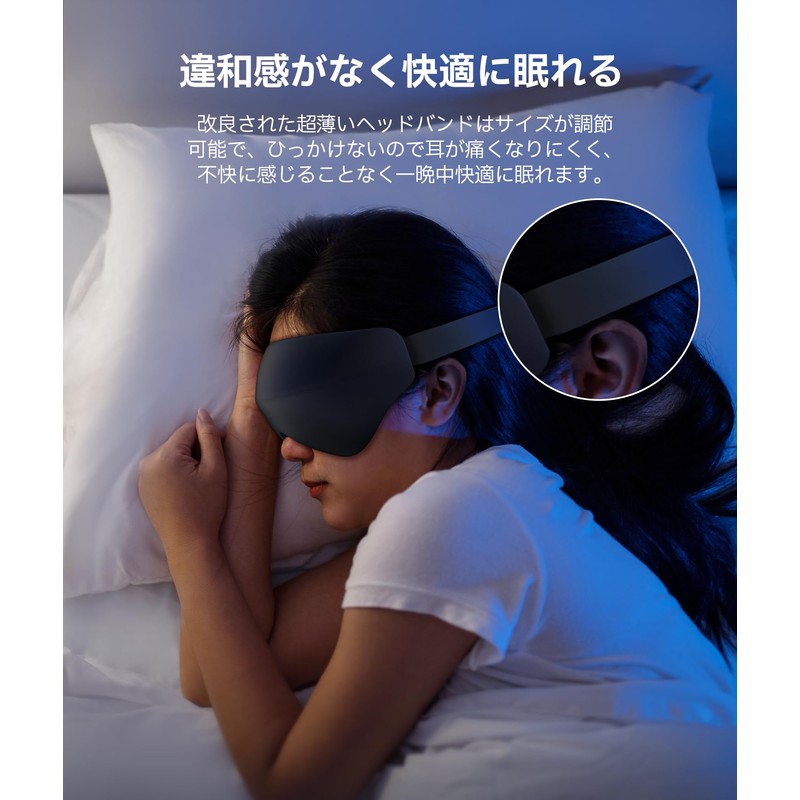 Pursay Eye Mask for Sleep, Zero Pressure, Comfortable Sleep, Sleep