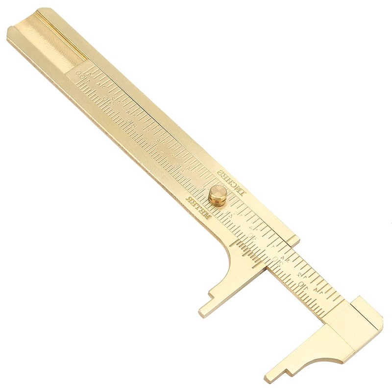 Brass Vernier Caliper Copper Alloy Mini Brass Sliding Bag Brake