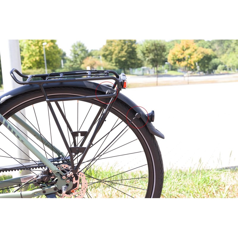 Generisch Bicycle Mudguard Clip Struts Attachment Holder Mudguard Holder (Black,