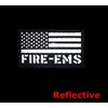 2 Pack Reflective EMS Fire Rescue Patch with Hook Back