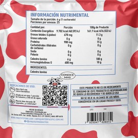 PROTGT | Calostro Bovino Natural en Polvo 250 g | Suplemento Alimenticio para Adultos | Fuente de Nutrientes y Proteínas | Fácil de Mezclar en Bebidas o Alimentos