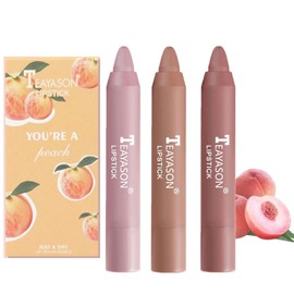 Lápiz labial, Mate labial, Lipstick de 3 Colores Brillo de Labios mate Pintalabios, mate Larga Duracion Velvet Set, Taza Antiadherente Lápiz Impermeable sin Decoloración (C)