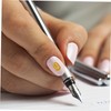 Healeved 5pcs Dark Nail Stickers for Women Unique Sensor Design