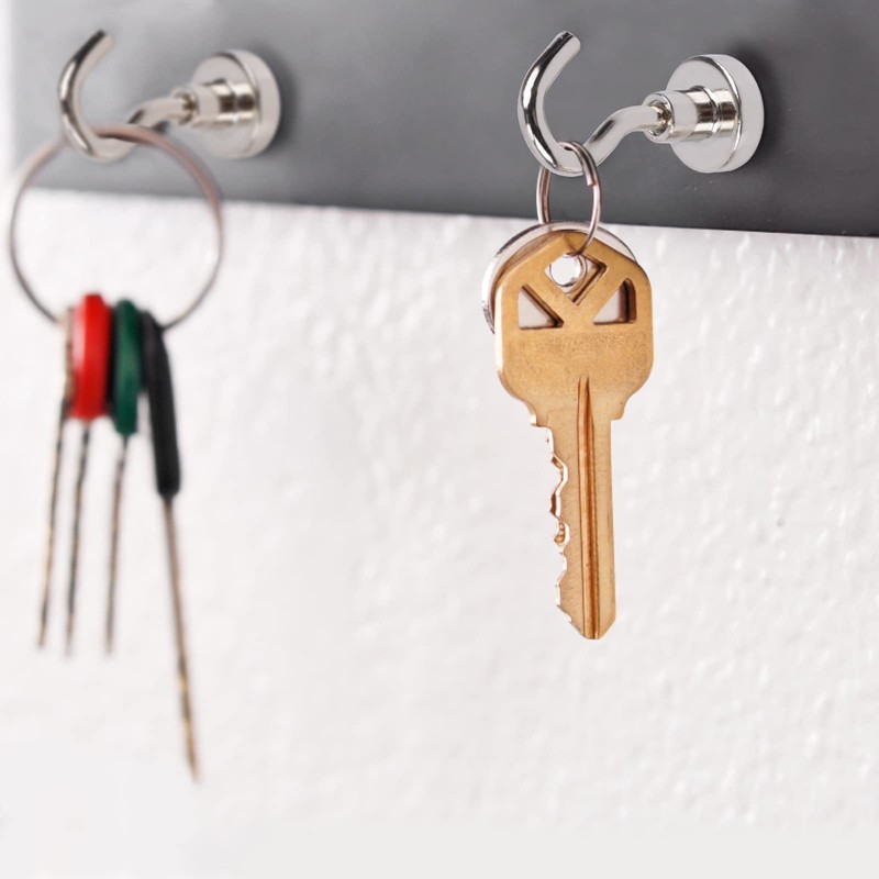 FPMYB Pack of 20 Magnetic Hooks, Extra Strong Magnetic Hooks,