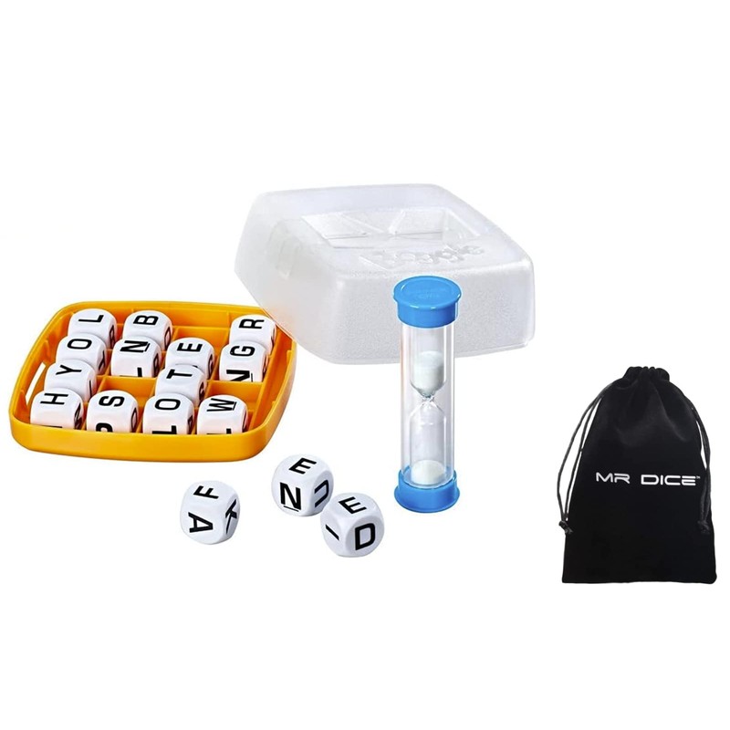 Mr Dice Boggle Games for Adults Bundle Drawstring Bag -