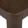 Plank+Beam Small Modern Rounded Coffee Table, 40 Inch, Solid Wood
