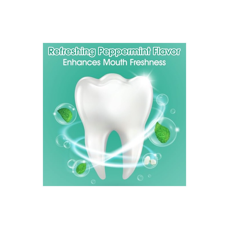 150 Tablets Chewable Toothpaste Tablets, Sensitive Toothpaste Tablets Peppermint Flavored