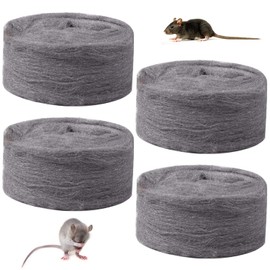 Saijer Steel Wool Fine 0000, 4 Pieces Steel Wool Against Mice Polishing Steel Wool Fine Cleaning Wire Wool Pads Steel Wire Wool Metal Polishing Steel Wire Wool for Furniture Metal Cast Iron Cleaning