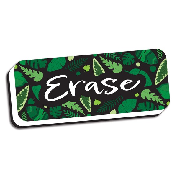 Ashley Productions Magnetic Whiteboard Eraser, Greenery with Erase, 2" x