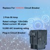 2 Pole 90 Amp Breaker,Replace for HOM290 Circuit Breaker,90 Amp