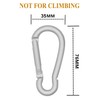 LESHIRY Large Carabiners Keychain 3" Aluminum D Shape Premium Durable