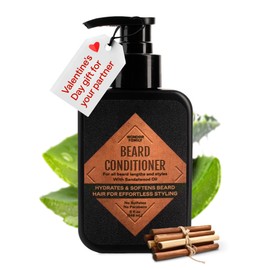 WONDER FAMILY WONDER FAMILY Beard Conditioner for Men - Conditioner Men Beard Softener for Men - Part of a Beard Care Kit for Men along with Beard Oil, Beard Balm, Beard Wash - Sandalwood Beard Conditioner 5 Oz