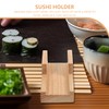 Angoily Japanese Style Wooden Sushi Rack - Flat Slot Taco