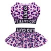 CuteBone Two Piece Dog Sports Dress Athleisure Leopard Print Puppy