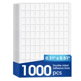 AROIC 1000 Pcs Double Sided Sticky Dots, Easy to Peel Nano Adhesive Dots, Clear Removable Sticky Tack, Strong Adhesive Gel Double Sided Tape Dot for Balloons, Posters, Home, Office, DIY Crafts