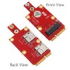 M.2 Key B to Mini PCI-E Adapter with Dual Nano