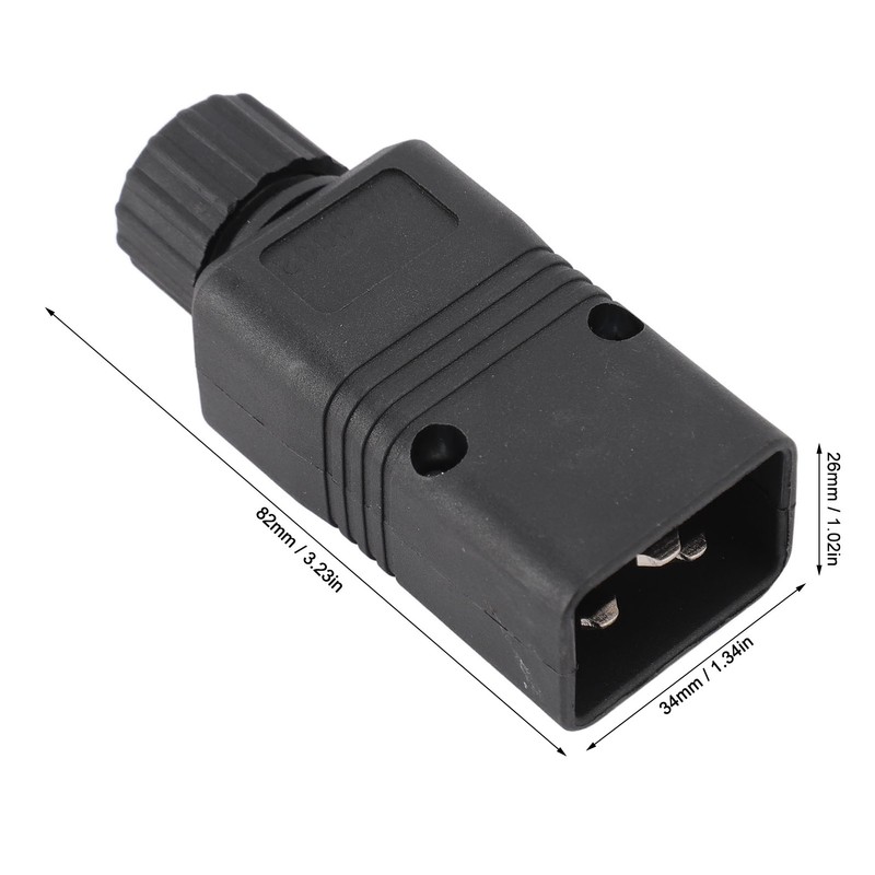 2pcs IEC320 C20 Power Socket Adapter Receptacle Connector Copper PVC