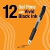 BIC Gelocity Pro Black Gel Pens, Medium Point (0.7 mm),