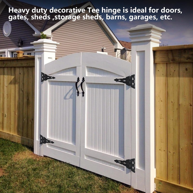 HOME MASTER HARDWARE 8 Inch Heavy Duty Decorative T Hinge