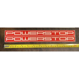 Unbranded 2 POWERSTOP decals stickers racing drags offroad touring overland imsa modified