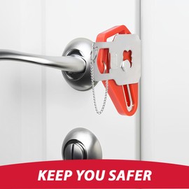 ZKGYUS Portable Door Lock for Home Security Door Locks Locks for Extra Security and Protection of Privacy on the Go Perfect for Travel Hotel Home Apartment College