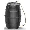 SQUEEZE master 50 Gallon Rainwater Collection Barrel with Stand-BPA Free