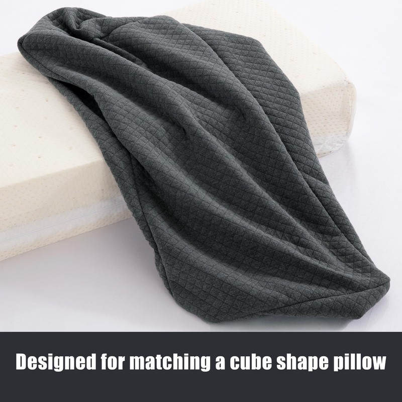 HOMBYS Pillowcase for Cube Shaped Pillow-Soft and Breathable Microfiber Pillowcase